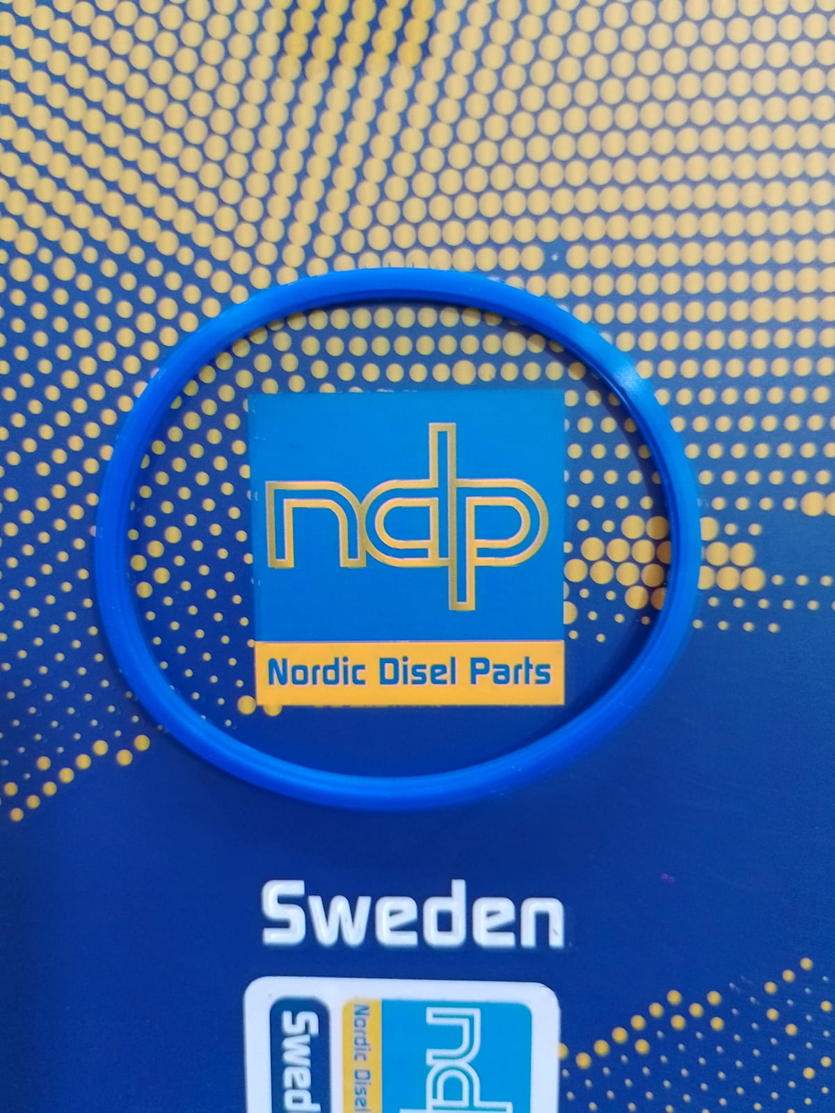 GOMA AZUL INTERCOOLER PLANA PEQUEÑA