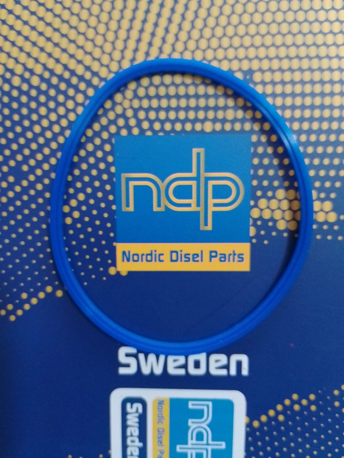 GOMA AZUL INTERCOOLER PLANA MEDIANA