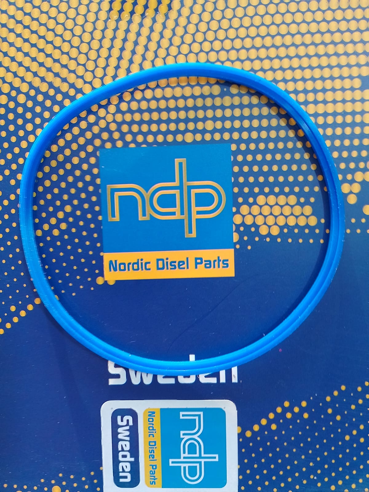 GOMA AZUL INTERCOOLER PLANA GRANDE